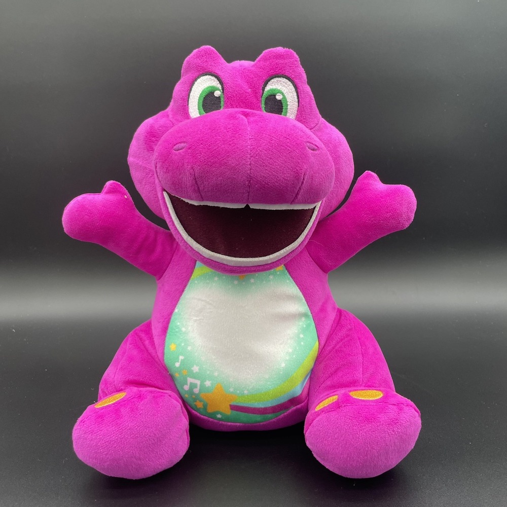 Fisher-Price Barney's World Heart Glow Barney Plush Toy with Music & Lights